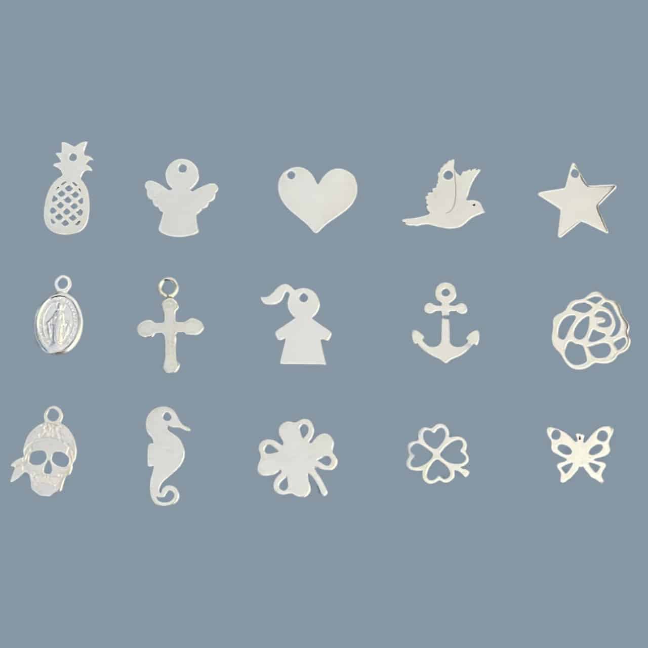 Breloques en argent massif à choisir