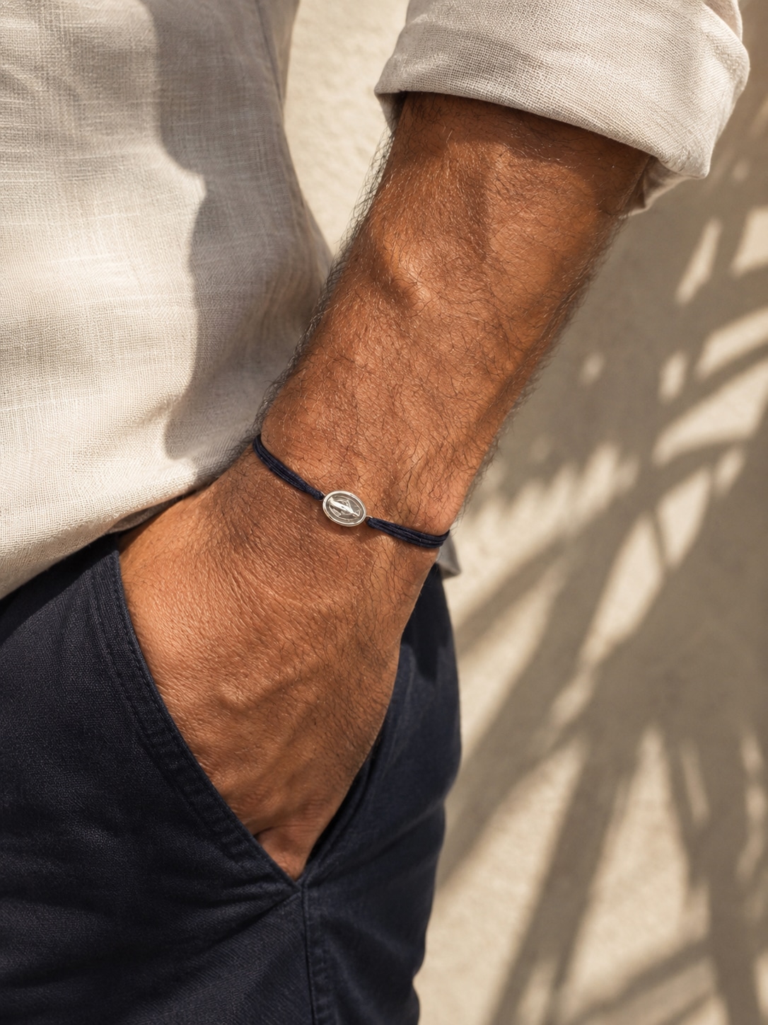 Bracelet Médaille Miraculeuse en argent pour homme